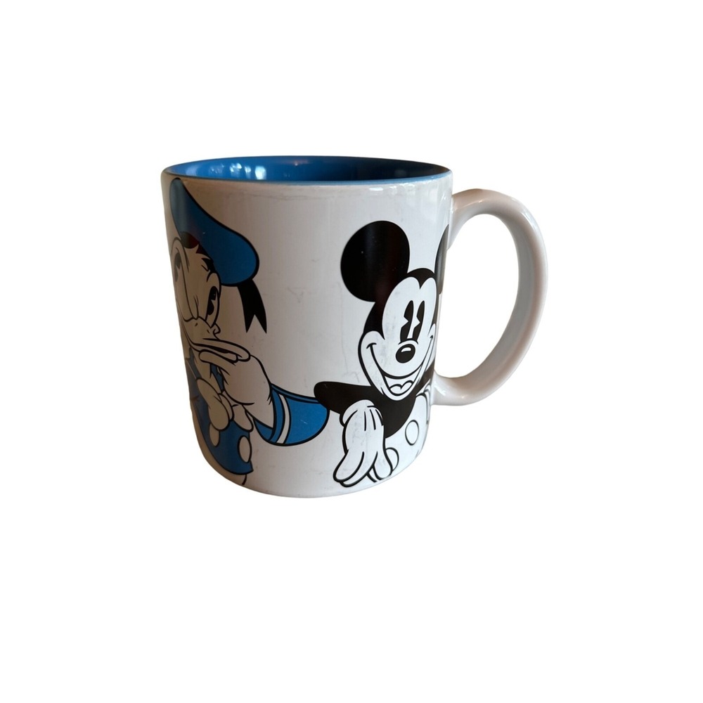 Disney Store Mickey & Friends Ceramic Mug With Blue Interior - Picture 1 of 5